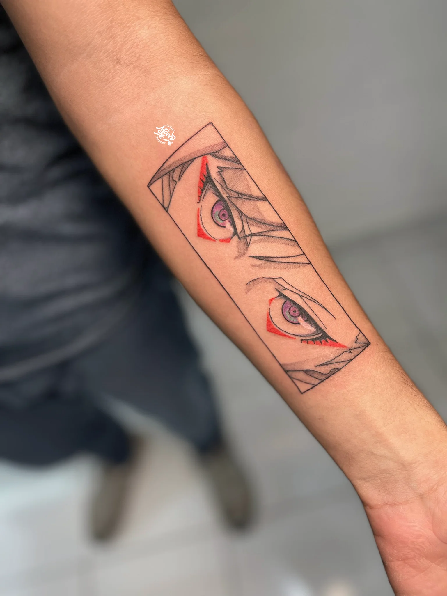 Anime color tattoo artwork